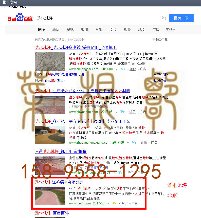 苏州竞价网站托管优化推广公司，菜根谭网络科技有限公司查询瑞皇关键词排名8月28日推广实况案例（4）
