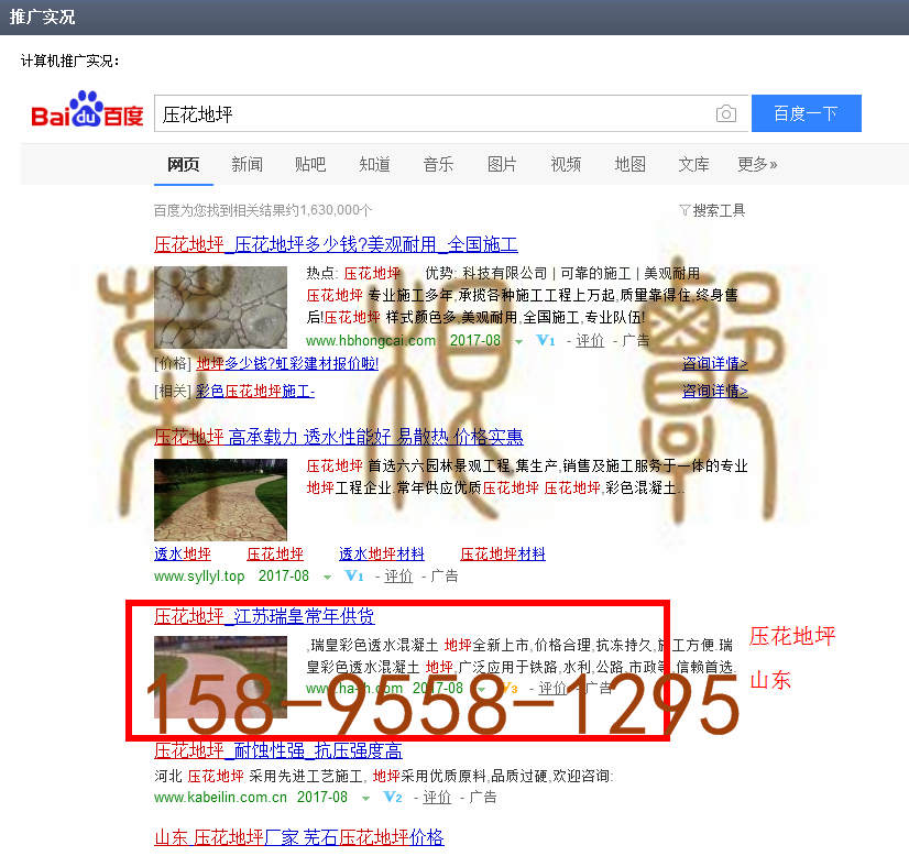 苏州竞价网站托管优化推广公司，菜根谭网络科技有限公司查询瑞皇关键词排名8月28日推广实况案例（5）