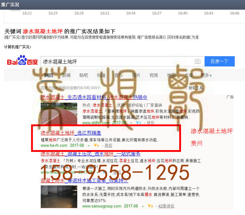 苏州竞价网站托管优化推广公司，菜根谭网络科技有限公司查询瑞皇关键词排名8月28日推广实况案例（7）
