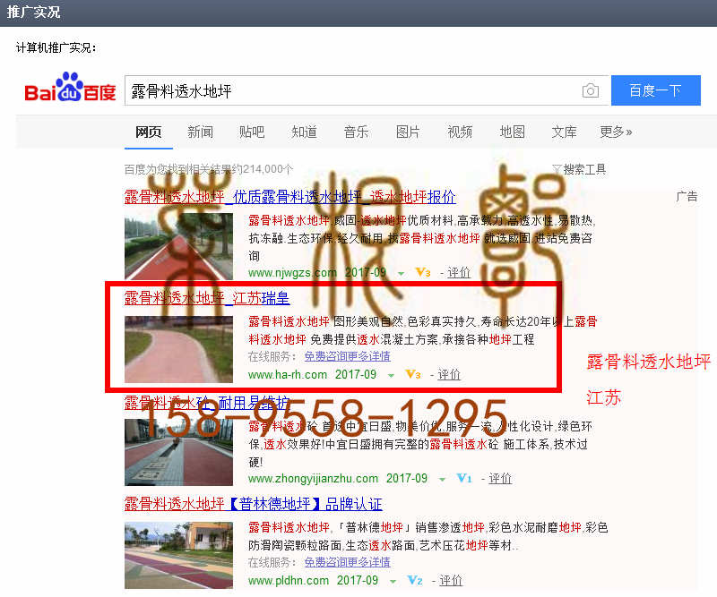 苏州竞价网站托管优化推广公司，菜根谭网络科技有限公司查询瑞皇关键词排名9月4日推广实况案例（3）