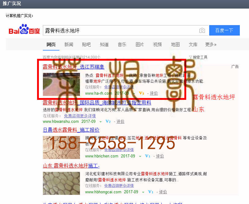 苏州竞价网站托管优化推广公司，菜根谭网络科技有限公司查询瑞皇关键词排名9月4日推广实况案例（3）