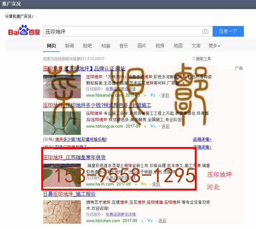 苏州竞价网站托管优化推广公司，菜根谭网络科技有限公司查询瑞皇关键词排名9月4日推广实况案例（8）